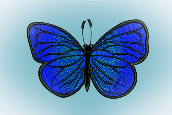 Butterfly Gradation Embroidery Design