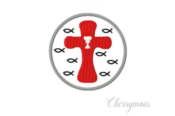 Button Baptism Embroidery Design