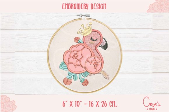 Cara s Embor Flamingo Applique